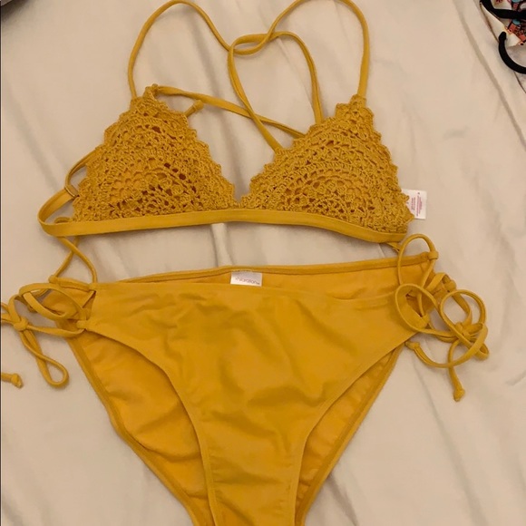 Exhilaration Yellow swim suit! - Picture 1 of 1